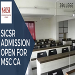 SICSR Admission Open For MSc CA